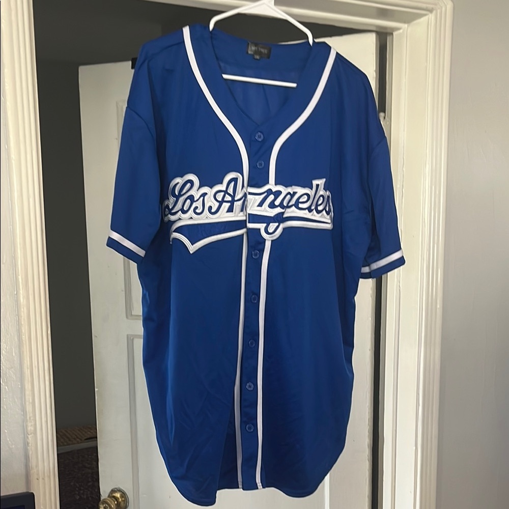 Blue Los Angeles Dodgers Colored Baseball Jersey